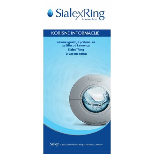 Učinkovitost SIALEX prstena za zaštitu od kamenca nakon ugradnje.